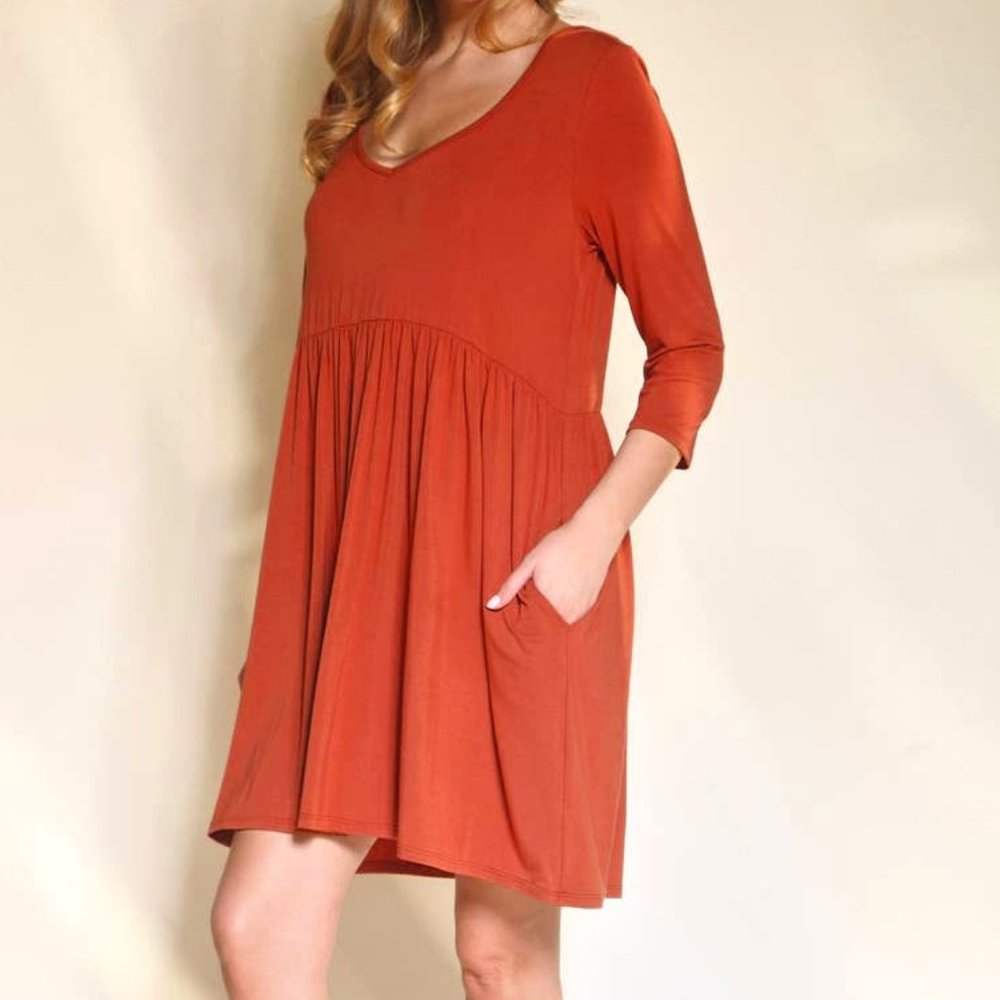 Bamboo Baby Doll Dress NWT